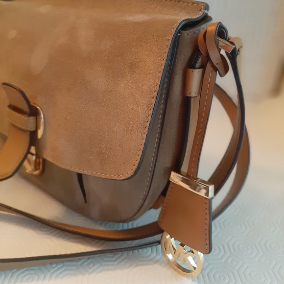Michael kors Romy suede and leather Messenger Bag crossbody handbags small - Picture 2 of 15